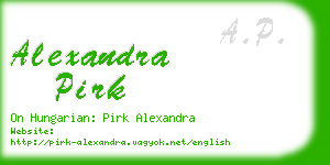 alexandra pirk business card